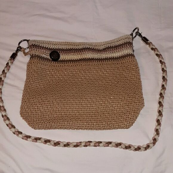 The Sak Large Woven Crocheted Shoulder Bag Purse - Picture 6 of 8
